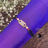 Vriksham Ractangular AD Stone Style with Three Stone Mangalsutra Bracelet-G18795